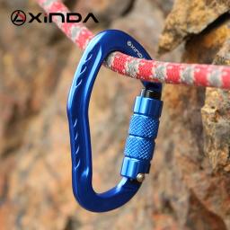 Xinda mosquetão de escalada profissional 22kn segurança pear-shape fivela de segurança caminhadas kit de sobrevivência equipamentos de proteção - Image 4