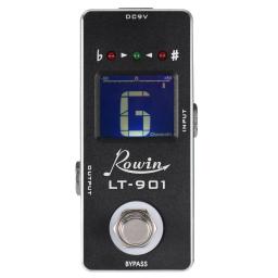 Mini afinador de guitarra cromática True Bypass, display LCD, pedal para baixo, acessórios de guitarra - Image 1