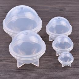 Behogar moldes redondos de resina de silicone, 5 peças, tamanhos diferentes, para artesanato diy, fazer joias, domo, anéis, bola de chocolate - Image 5