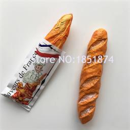 Imãs de geladeira franceses, saco de papel de grãos 3d de resina, lembrança de geladeira para turista, adesivos magnéticos de decoração da casa - Image 5
