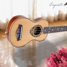Ukelele soprano abeto 21 ", ukelele 42mm, design slim superfície de alto brilho, placa dedo em mogno, corda delicada ajuste cavidade - Image 2