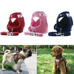 Ajustável macio acolchoado arnês colete para animais de estimação, caminhadas, treinamento de chumbo, trela para chihuahua, pug, cães pequenos e médios, cachorro, cão suprimentos - Image 1