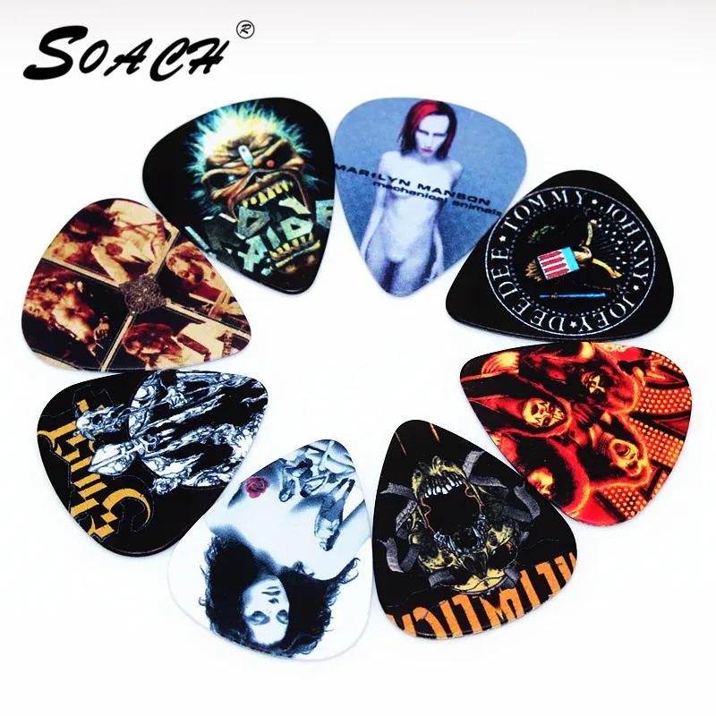 Soach, mais novas escolhas de guitarra de rock, espessura de 1.0mm, acessórios de guitarra para uklele, 10 peças - Image 1