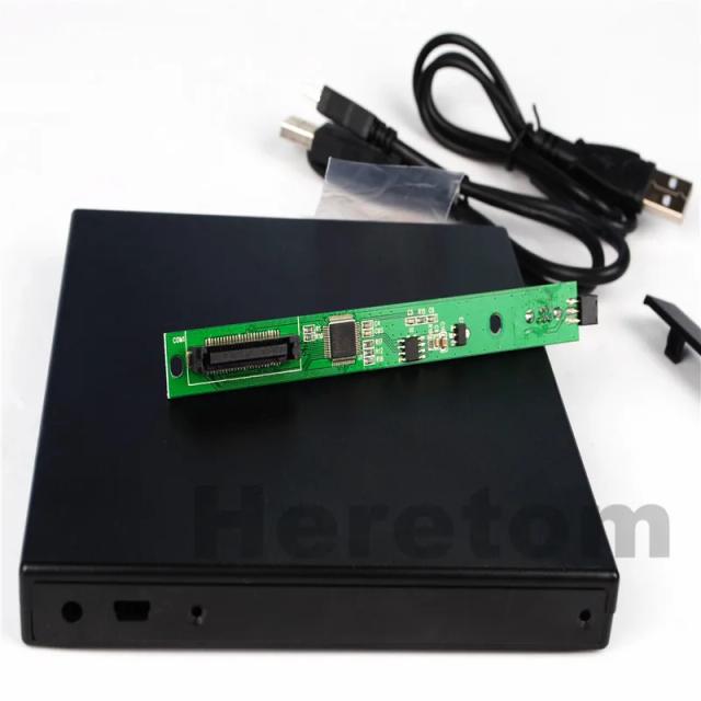 Heretom Gabinete Externo USB 2.0 para Unidade Óptica IDE/PATA 12.7mm