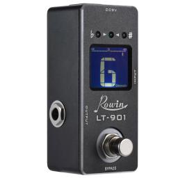 Mini afinador de guitarra cromática True Bypass, display LCD, pedal para baixo, acessórios de guitarra - Image 2
