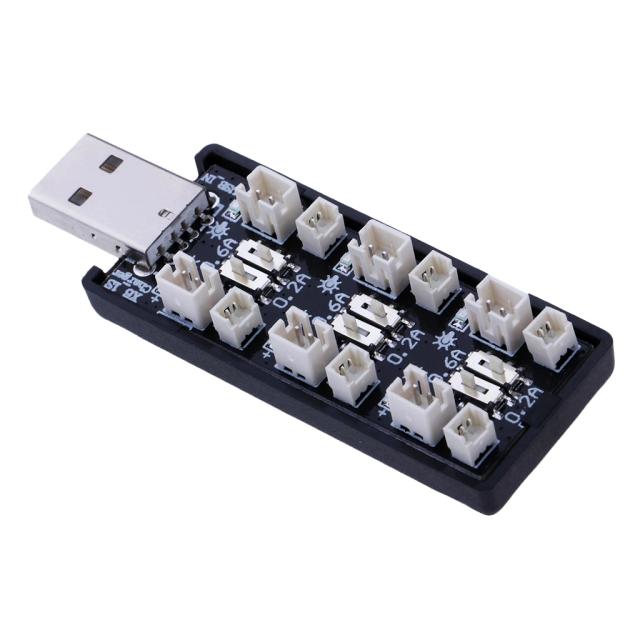 Adaptador de Carregamento USB para Baterias 1S: 3.7V/4.2V com Conexões 6CH Micro JST 1.25, Convés 2.0, MCX e MCPX