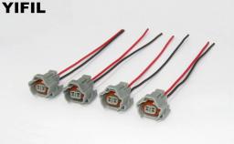 10/20/50/100 pçs/lote 2 pinos/maneira injector de combustível conectores plugues com fio cabo trança para toyota mazda subaru 350z 6189-0060 - Image 2