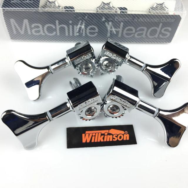 Cabeças de máquina elétrica Wilsons para guitarra, com ajuste de prata cromada e peças abertas para ombros, sem embalagem