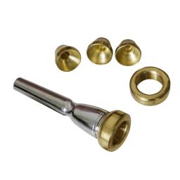 MUKU-Bocal de Trompete com Caixa, Bocal, Acessórios para Instrumentos Musicais, Dourado, Cobre, 1-1, 2c, 3c, 2b, 3b, 3b, 1 conjunto - Image 2