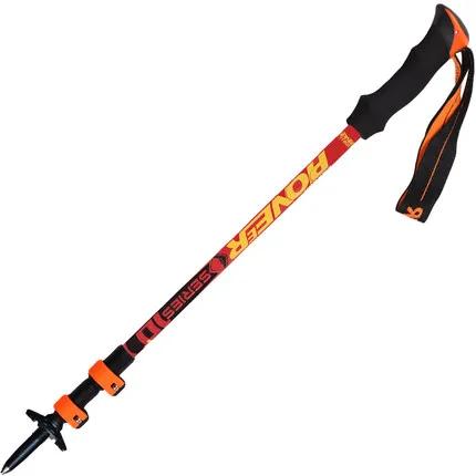 1 par de bastões de caminhada de fibra de carbono, ultraleve ajustável, bastões de caminhada, acampamento, caminhada, trava externa - Image 1