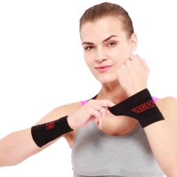 Aolikes-Suporte para Pulso Masculino, Pulseira Esportiva, Sweatband para Ginásio, Vôlei, Ténis, Faixa de Suor para Mão, Protetor Envoltório, 1 Par - Image 2