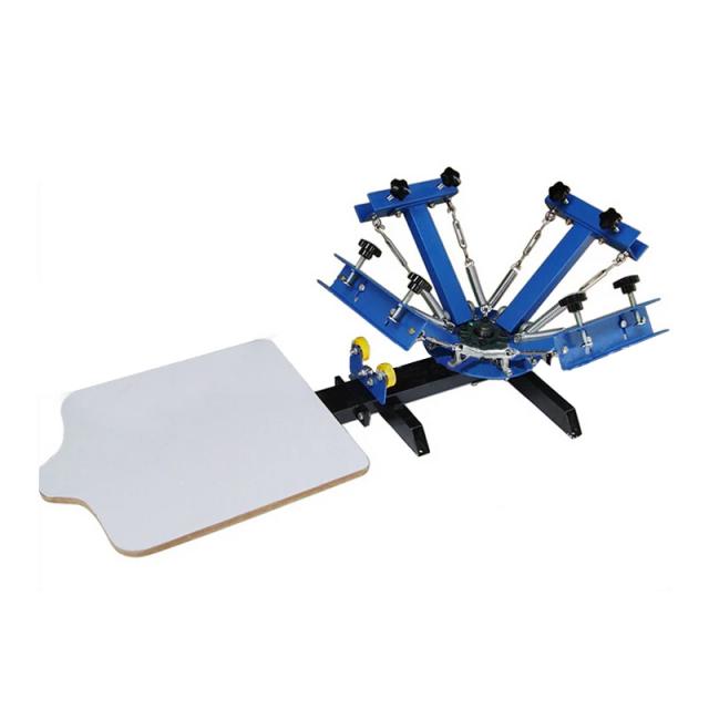 Impressora Rotativa de 4 Cores para Serigrafia com Área de Impressão de 40x50cm em 1 Estação
