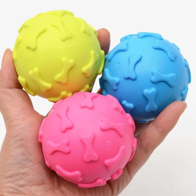 Brinquedo Interativo de Borracha Elástica e Resistente para Cachorros e Gatos