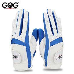 Luvas de golfe Gore genuínas para crianças, tecido pano, menino, menina, azul, rosa, mãos prática - Image 5