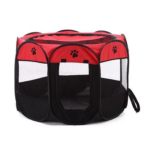 Cerca Dobrável Octagonal Portátil para Pets - Tenda Prática para Cães e Gatos, Ideal para Casa e Atividades ao Ar Livre