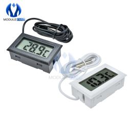 Mini termômetro digital com tela lcd, sonda de exibição lcd para termômetro, termômetro e congelador de geladeira, kit para aquário de geladeira, 1m/3m/5m - Image 1