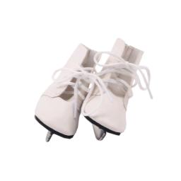 Rosa branco patins de gelo para 18-Polegada menina e 43 cm boneca roupas acessórios, brinquedos da menina, nossa geração, presentes de aniversário - Image 2