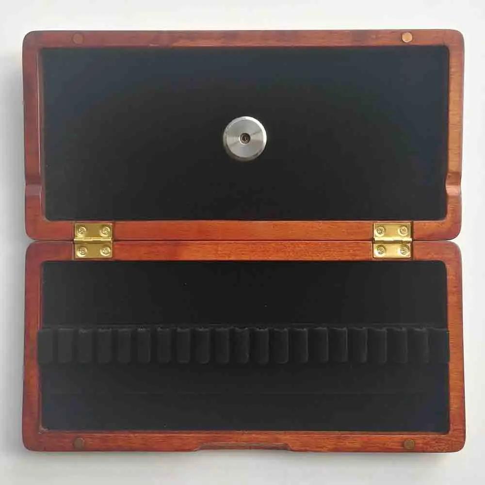 Bordo de madeira oboé reed caso 20 pces com retenção de reed higroneter - Image 1