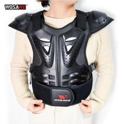 WOSAWE-Armadura de Peito e Costas para Motocicletas, Colete Motocross, Equipamento de Proteção para Crianças, Corridas Resistentes a Drop, Ombro, Armadura Corporal - Image 4