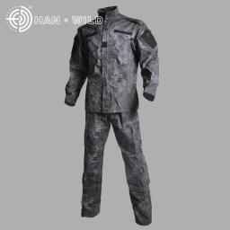 Outdoor Ghillie Terno Uniforme, Jaqueta e Calças, Combate Camuflagem, Digital Woodland Caça Roupas, Airsoft Paintball - Image 2