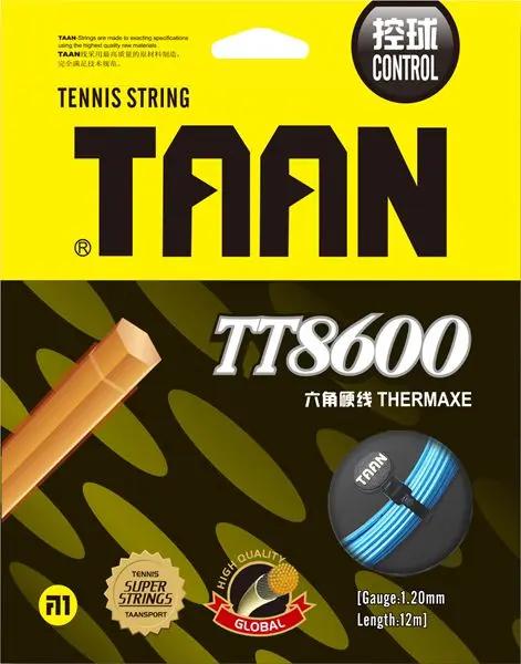 Corda de Tênis TAAN TT8600 de Poliéster 1.20mm com Sensação Dura de 6 Ângulos e Excelente Controle - 12m em 2 Partes