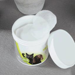 100 Animais de Estimação Cães Gatos Pçs/set Olhos Lenços Umedecidos De Limpeza Toalhas De Papel Wipes Removedor de Mancha Lágrima Suave Não-intivating Grooming Suprimentos - Image 6