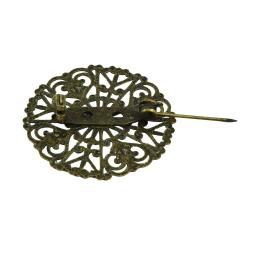 Filigrana-broche com design de flor, conjunto de 10 peças, broche, lapela, alfinetes, base, achados de jóias - Image 3