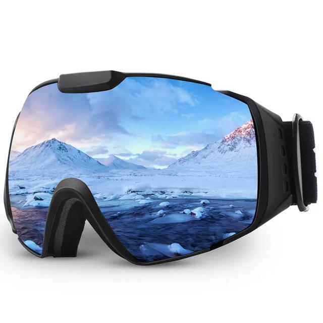 MAXJULI M4 Óculos de Esqui Anti-Fog Proteção UV400 Lente Dupla Esférica