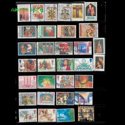 Selos postais com Post Mark para coleção, Natal e Páscoa, 45 ou 95 pcs por lote - Image 2