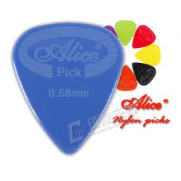 Palhetas de guitarra de nylon antiderrapante alice, medidor de calibre 0.58mm/0.71mm/0.81mm/0.96mm/1.20mm/1.50mm - Image 1