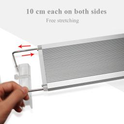 Luminária led rgb smd 5050 para aquário, extensível, lâmpada led para tanque de peixes, suporte com prendedor - Image 4