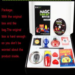 Conjunto de Truques Mágicos para Crianças, 50 Tipos, Jogar com DVD, Ensino Profissional Magic Prop, Gimick Card, Puzzle Toy, Presente - Image 4