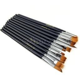 Pincel de pintura a óleo artesanal de arte acrílica com 12 lâminas - Image 3