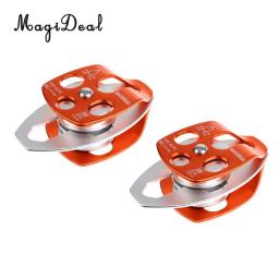 MagiDeal-Polia De Escalada, Resgate De Montanhismo Ao Ar Livre, Velocidade Dupla, 32KN, 2 Pcs - Image 2