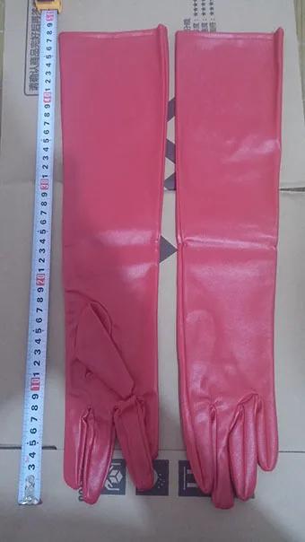 Luvas Femininas de Couro Sintético Longo - Moda Sexy e Quente