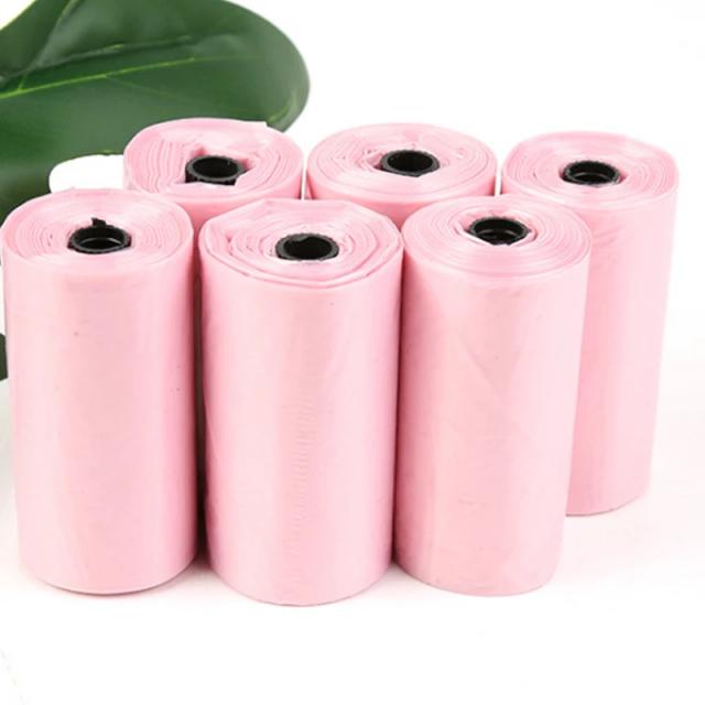 Pacote com 4 rolos de 60 sacos de lixo biodegradáveis para cães - Práticos e eficientes para limpeza de fezes de pets