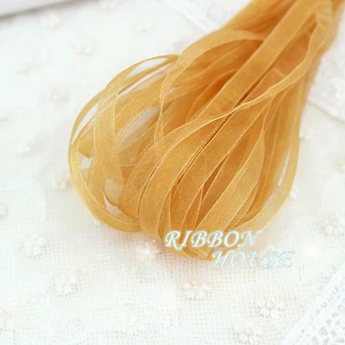 Fita de Organza Decorativa para Embrulho de Natal e DIY - Atacado com 40m, 1/4" (6mm)