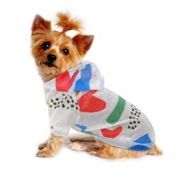 Capa de chuva para cães e gatos, Hoodie de proteção solar, roupas pequenas, poncho de impressão, roupas de cachorro, verão - Image 5