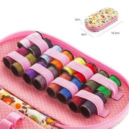 Mini Kits De Costura Portátil Caixa, Tesoura De Pin De Rosca De Agulha De Cor, Conjunto De Costura Com Estojo, Ferramentas Para Casa, Ferramenta De Mão DIY - Image 6