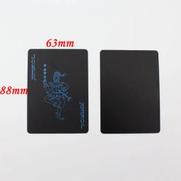 Conjunto de cartas de plástico e pvc, conjunto de 55 peças, cor preta e pura, para pôquer, truques clássicos de mágica, acessórios de ferramenta - Image 6