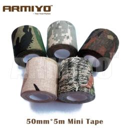 Armiyo Camouflage Tape, Mini Acessórios Caça, duto tecido impermeável, isolados, Woodland Bionic, Bionic, CP, ACU, 4 cores, 50 milímetros x 5m - Image 1
