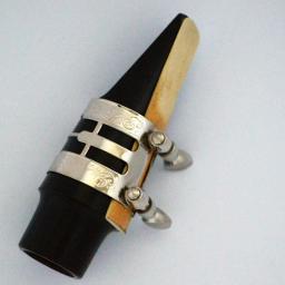 Grampo de bocal de clarinete, instrumento de saxofone alto de metal com clipe de clarinete, acessórios de instrumento, padrão de escultura de níquel - Image 3