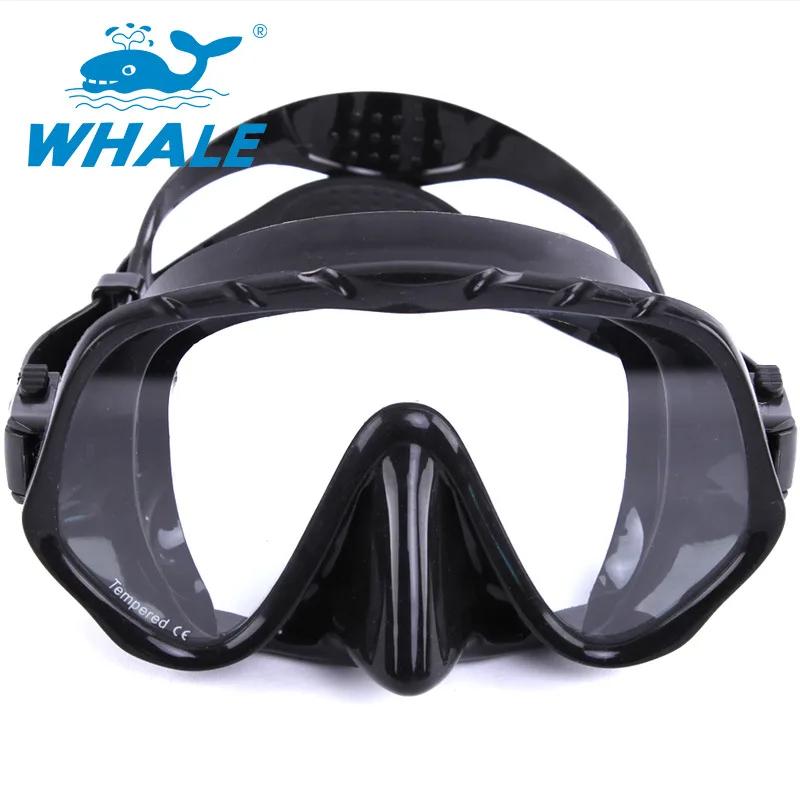 Marca profissional Máscara de Mergulho para Adulto, Silicone Saia Strap, Snorkel, Scuba Goggle, Grande Visão, Vidro Temperado, Selo, Novo - Image 1