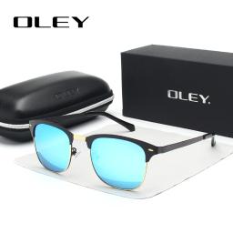 Oley-óculos de sol circular polarizados, óculos de sol com lentes polarizadas clássicas, para atividades ao ar livre, óculos anti-uv, para mulheres - Image 1