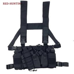 2021 novos sacos de colete no peito das mulheres dos homens colete paintball multicam ambientes disruptivos tático equipamento no peito caça colete com bolsa ak - Image 5