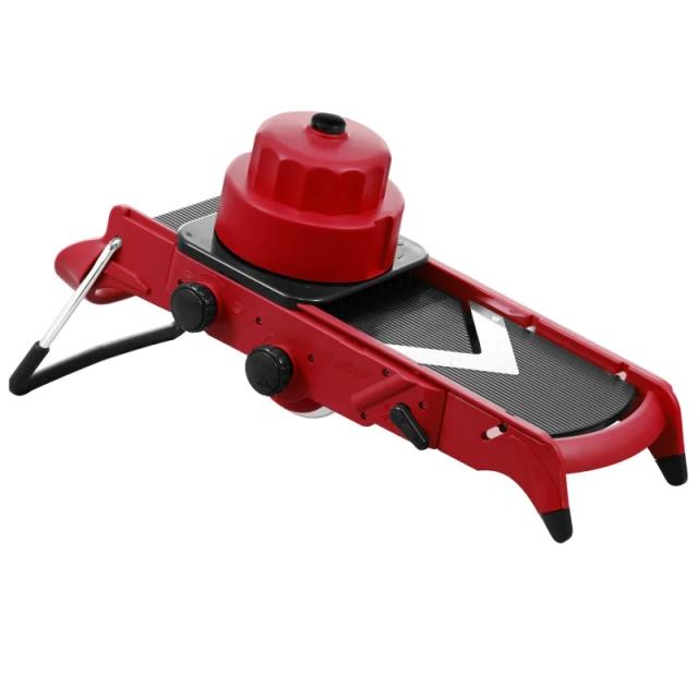 Alicate Mandoline Ajustável com Lâmina em V para Fatiar e Picar Vegetais, Vermelho
