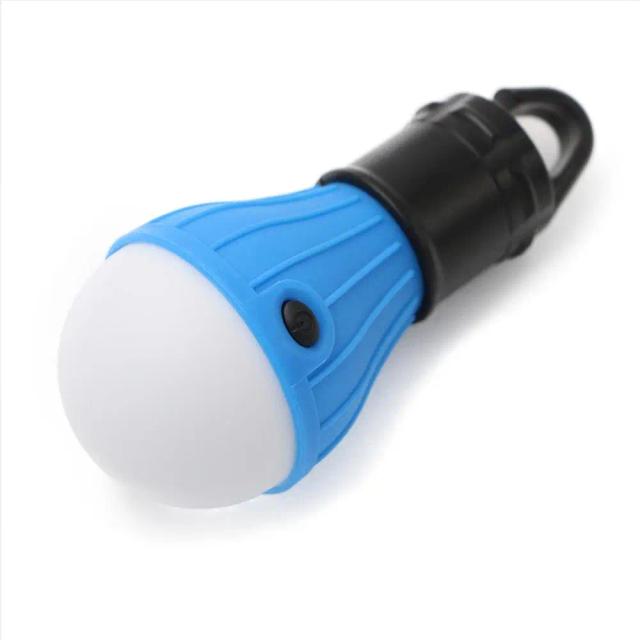 Lanterna LED Portátil para Acampamento e Pesca - Bateria AAA, 4 Cores Disponíveis