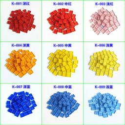100 g/lote 10*10mm quadrado de vidro claro mosaico telha para diy fazer o bebê quebra-cabeça arte artesanato kits ferramentas transparente livre pedra - Image 3