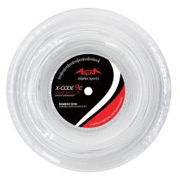 Corda de tênis allpha 1.25mm rotação 200m bobinas poliéster gym formação raquete de tênis corda 40-60 libras corda de bambu - Image 1