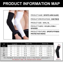 1pc esportes braço manga sol proteção uv favo de mel anti-colisão alongar almofadas cotovelo basquete voleibol ciclismo aquecedores de braço - Image 6